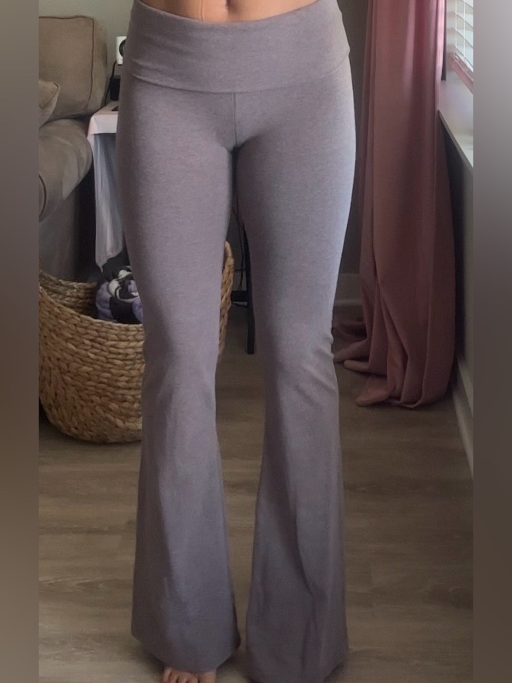 PINK Victoria’s Secret Flare fold over Yoga Pants